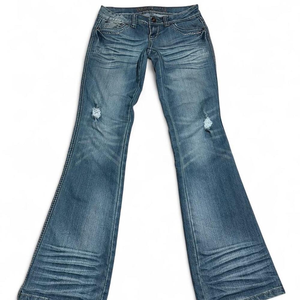 Low rise bootcut jeans